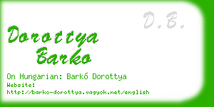 dorottya barko business card