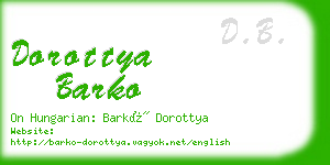 dorottya barko business card